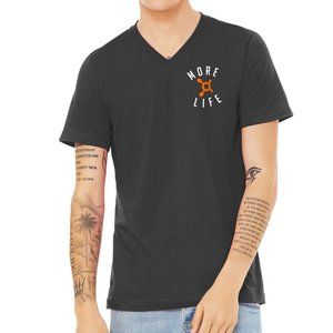 OrangeTheory MORE LIFE V neck Bella Canvas Asphalt